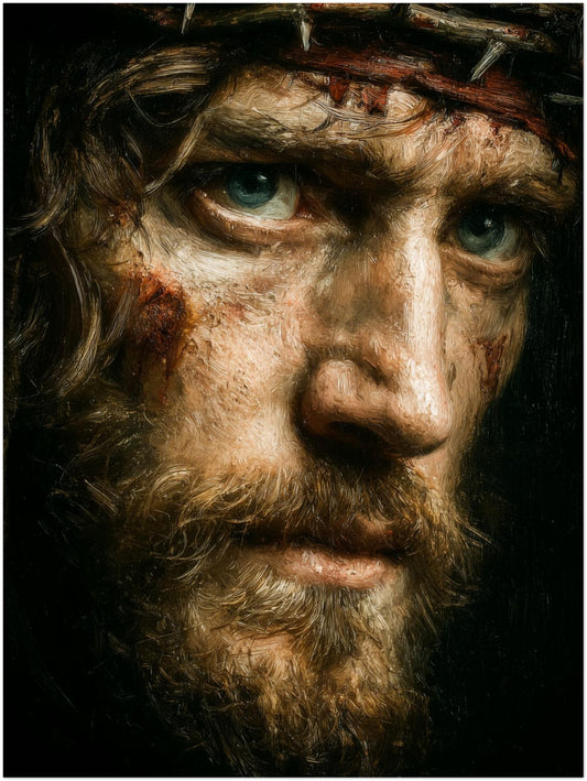 Dornenkrone Jesusporträt Poster