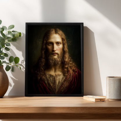 Erhabenes Jesusporträt Poster