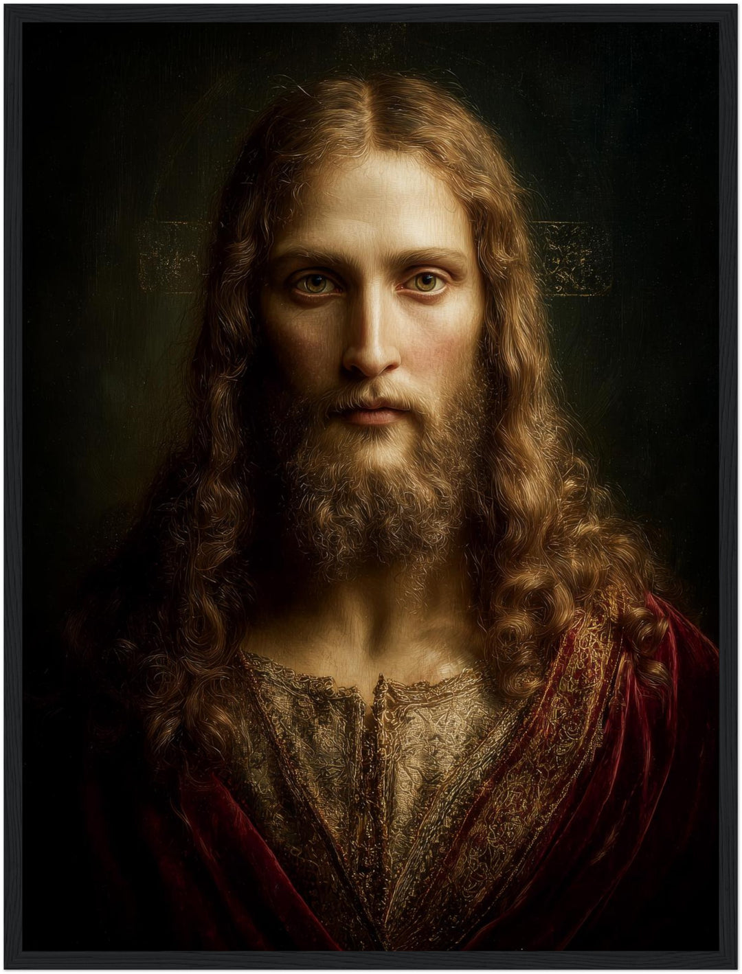 Erhabenes Jesusporträt Poster spirituell – mattes Kunstdruck-Papier – Ansicht 5