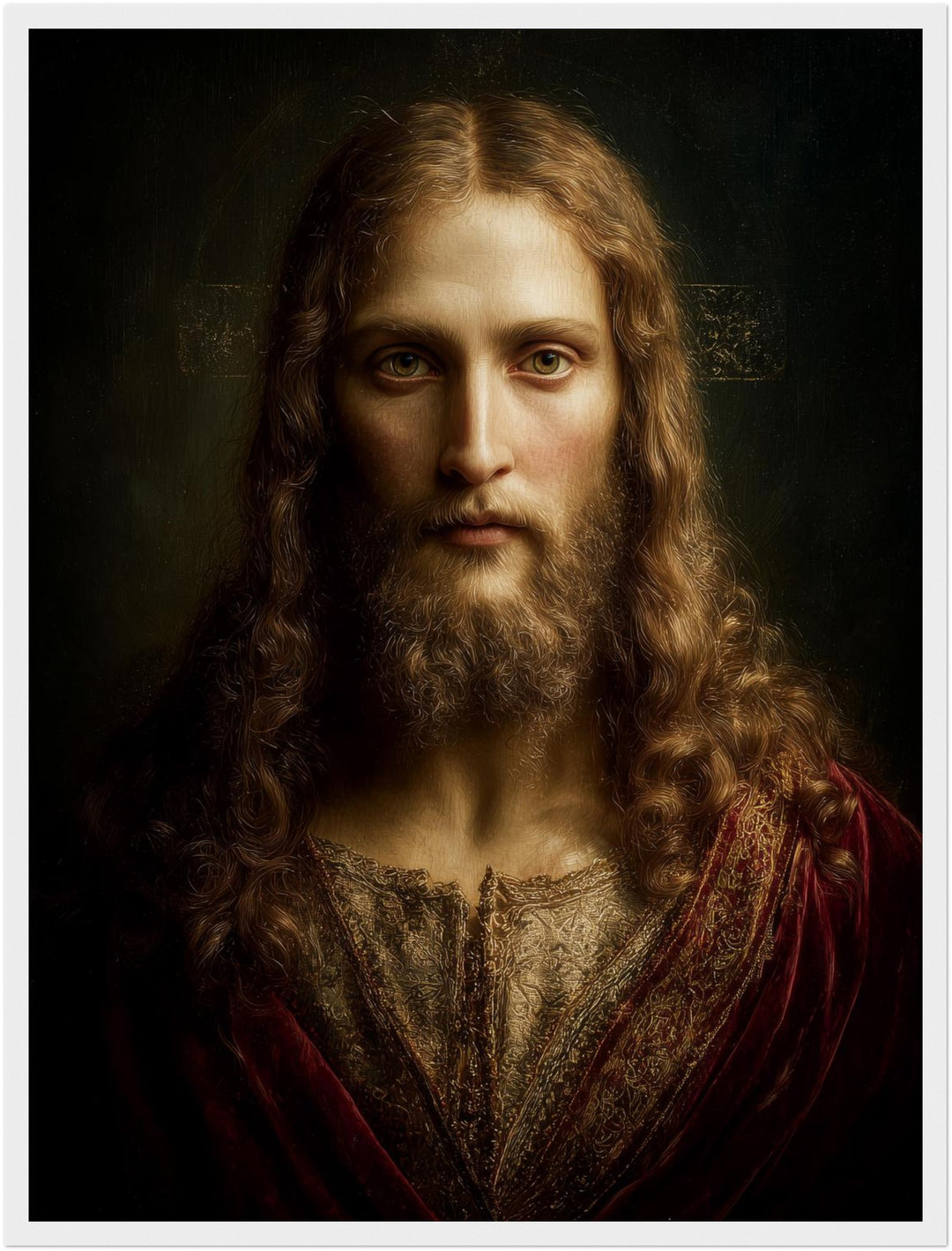 Erhabenes Jesusporträt Poster spirituell – mattes Kunstdruck-Papier – Ansicht 6
