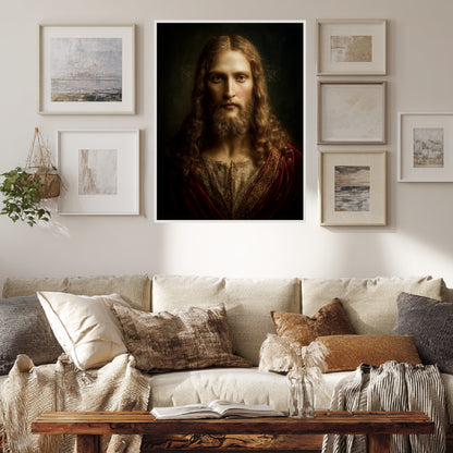 Erhabenes Jesusporträt Poster