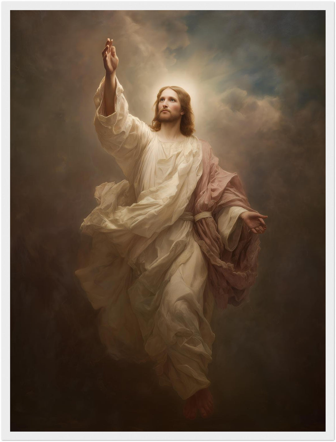 Himmlischer Jesusaufstieg Poster spirituell – mattes Kunstdruck-Papier – Ansicht 5