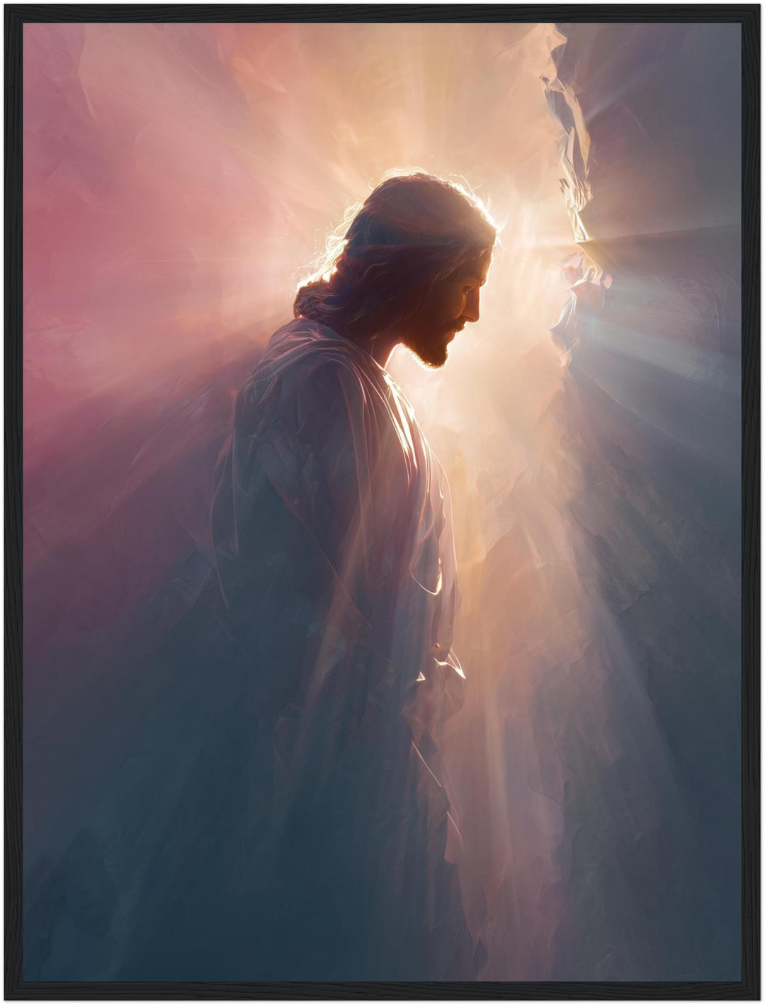 Jesus im Licht Poster spirituell – mattes Kunstdruck-Papier – Ansicht 5