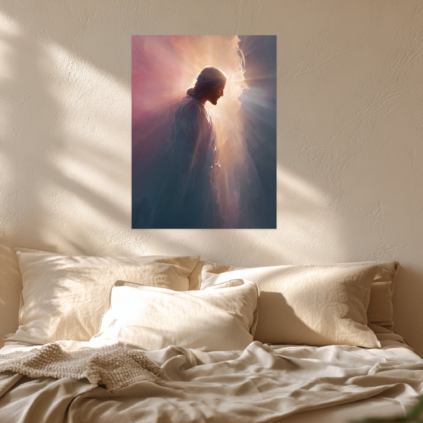 Jesus im Licht Leinwandbild