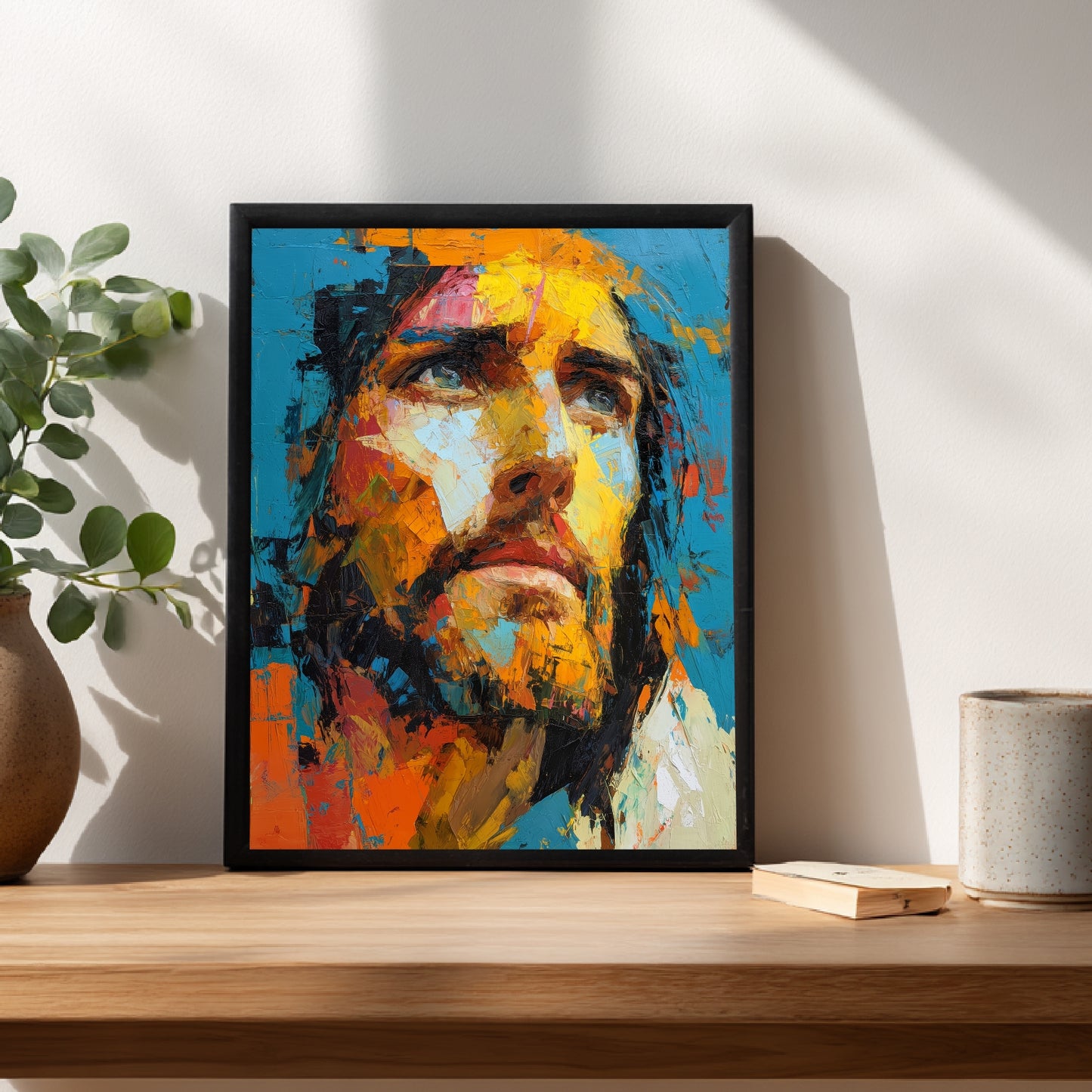 Jesus in Farben Poster