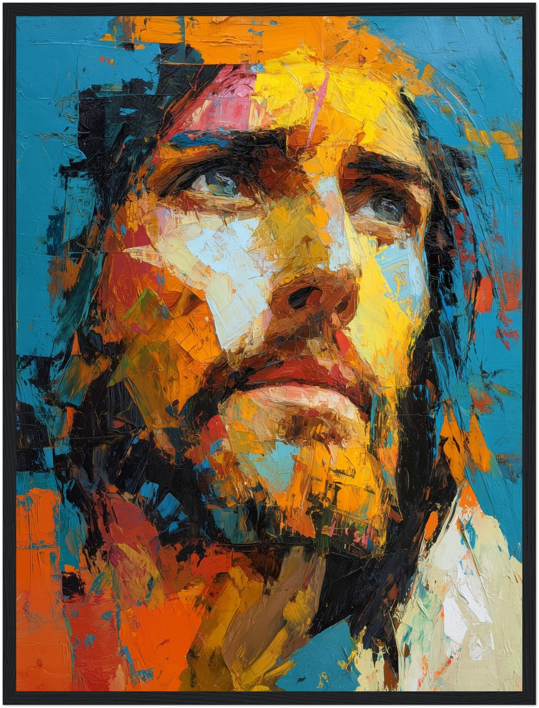 Jesus in Farben Poster spirituell – mattes Kunstdruck-Papier – Ansicht 5