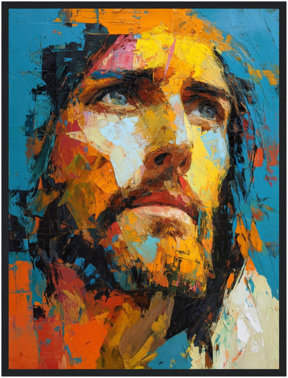 Jesus in Farben Poster