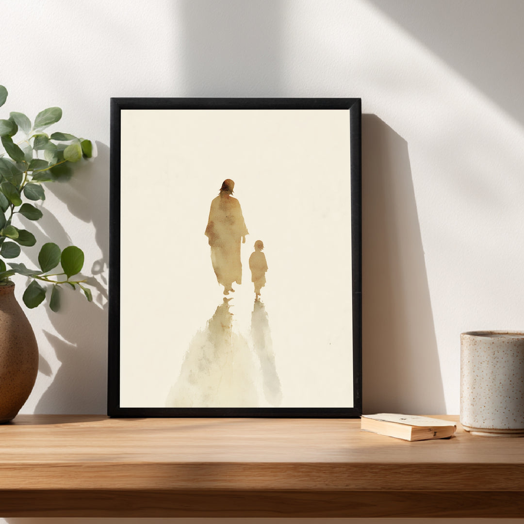 Jesus mit Kind Poster spirituell – mattes Kunstdruck-Papier – Ansicht 4