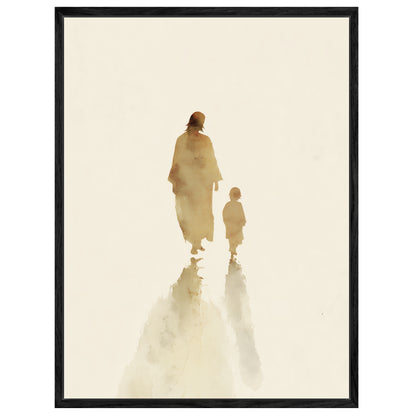 Jesus mit Kind Leinwandbild