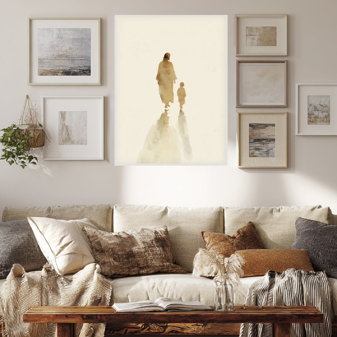 Jesus mit Kind Poster spirituell – mattes Kunstdruck-Papier – Ansicht 3