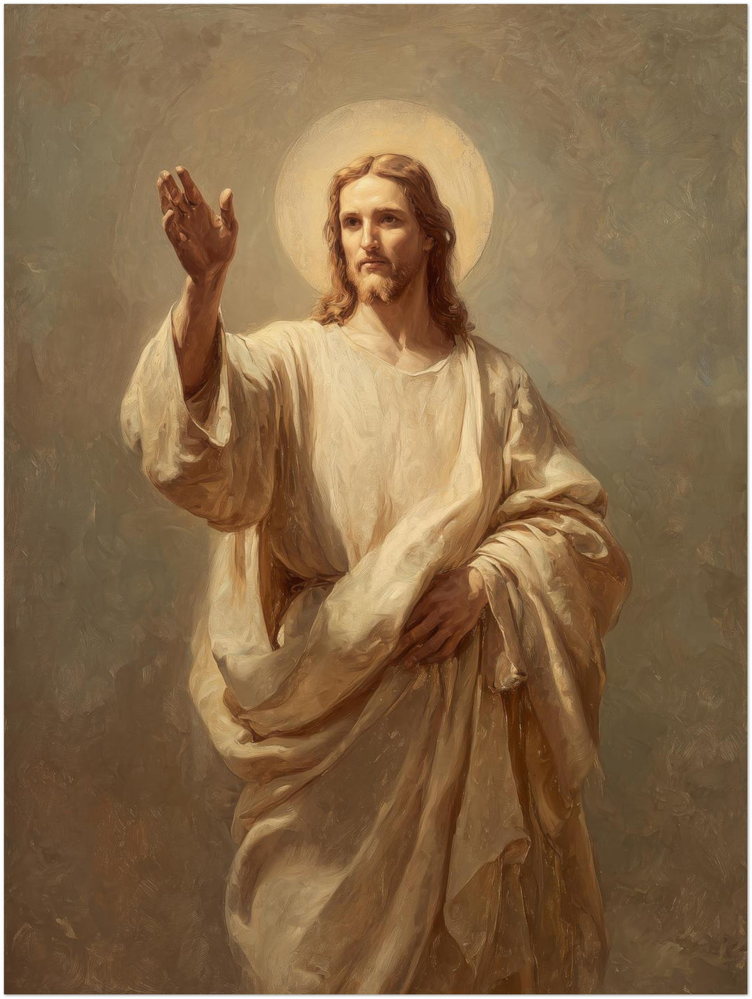 Jesus in Lichtgestalt spirituell – Wandkunst