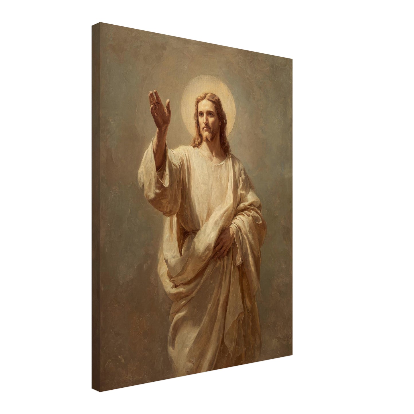 Jesus in Lichtgestalt Leinwandbild