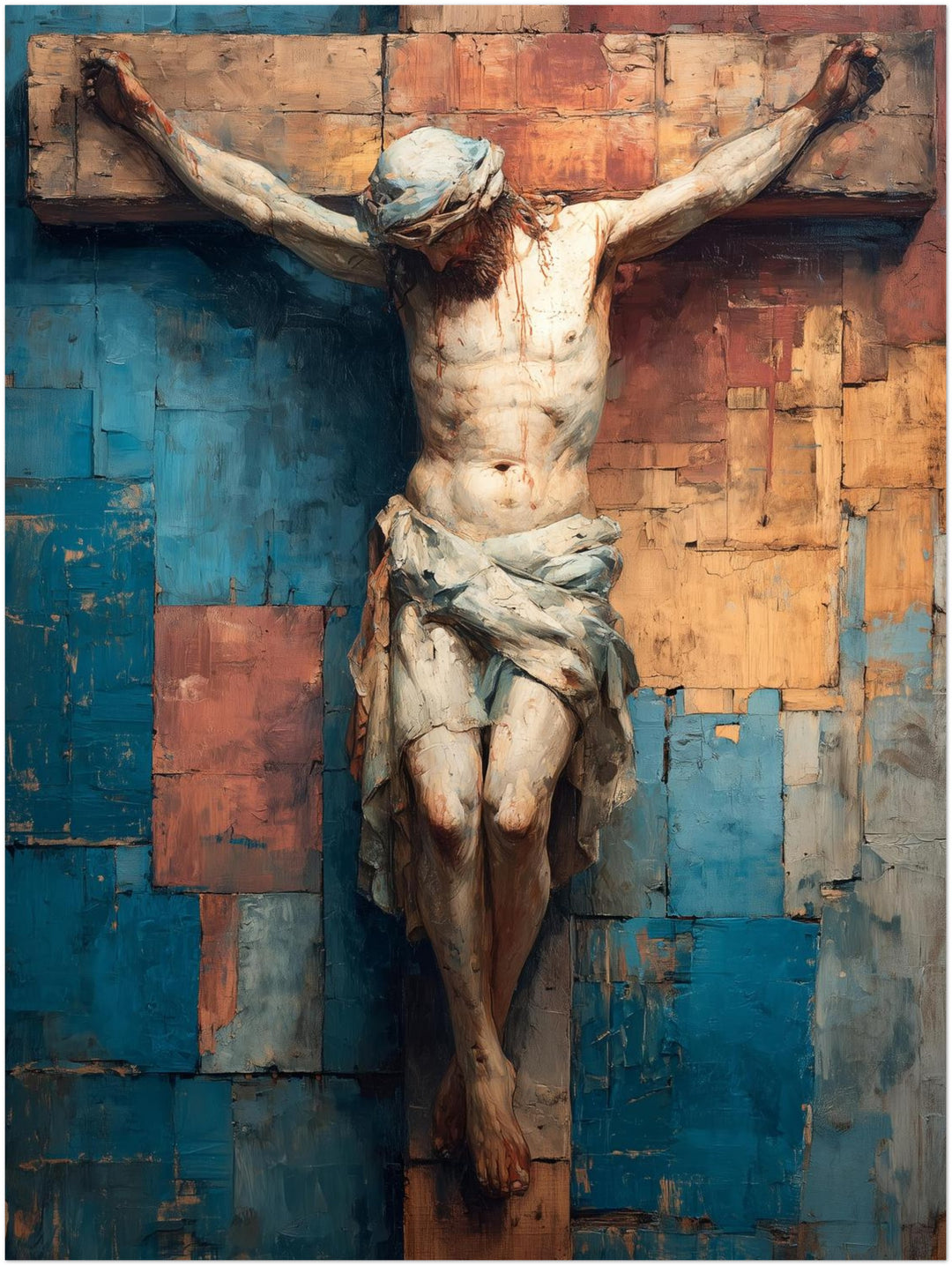Kreuzigung Jesu spirituell – Wandkunst