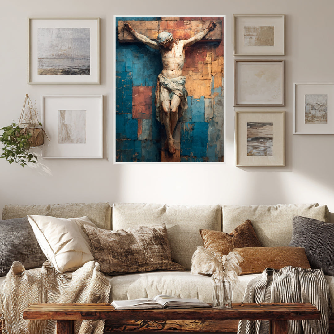 Kreuzigung Jesu Poster spirituell – mattes Kunstdruck-Papier – Ansicht 4