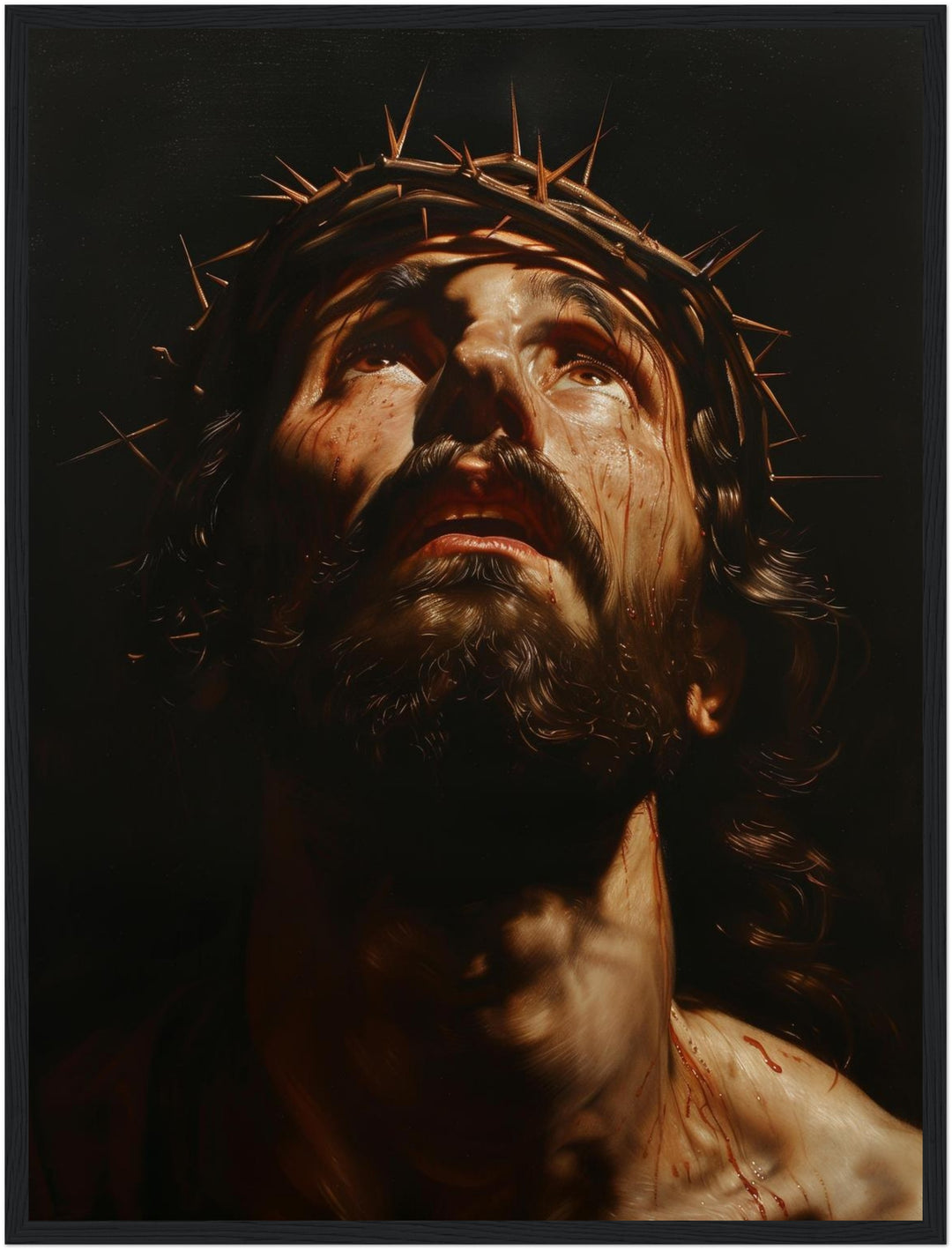 Leidender Jesus Poster spirituell – mattes Kunstdruck-Papier – Ansicht 6