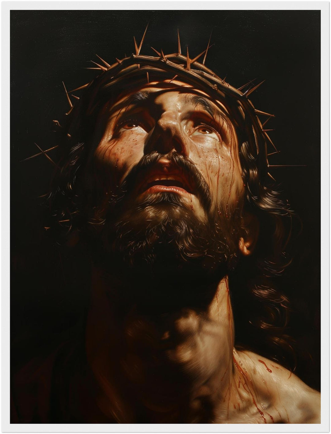 Leidender Jesus Poster spirituell – mattes Kunstdruck-Papier – Ansicht 5