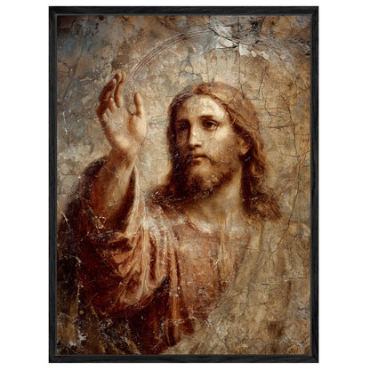 Segnender Jesus Leinwandbild