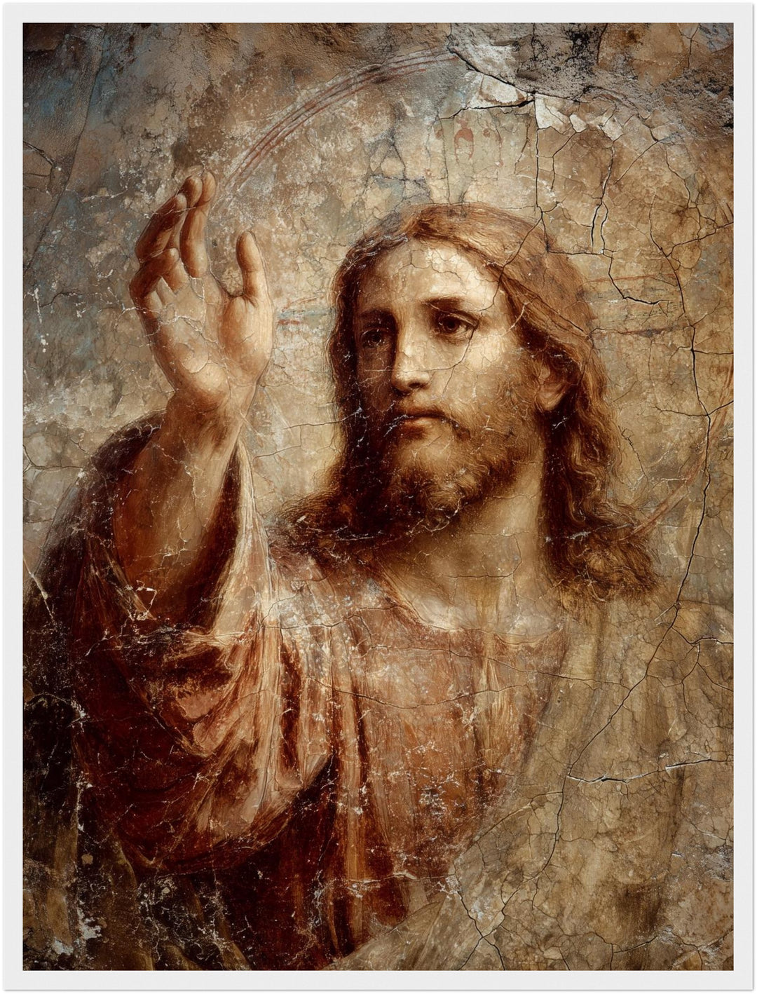 Segnender Jesus Poster spirituell – mattes Kunstdruck-Papier – Ansicht 6