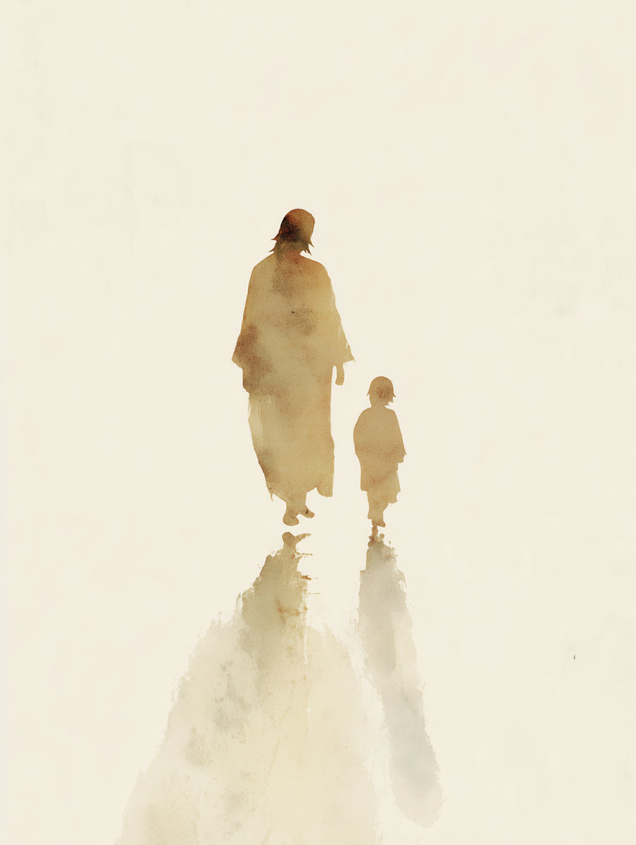 Jesus mit Kind als christliches Poster