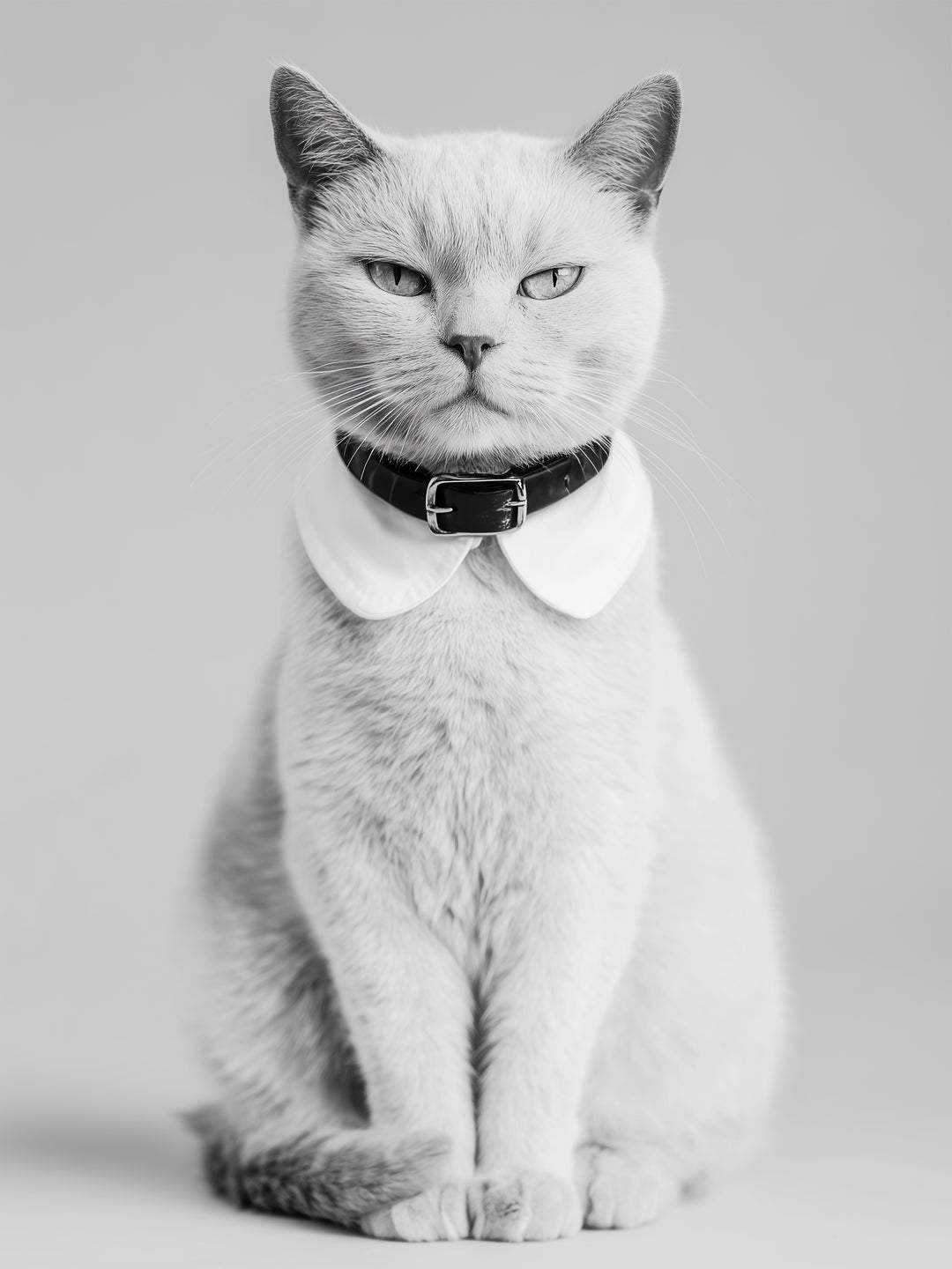 Katze mit Halsband  – Wandkunst