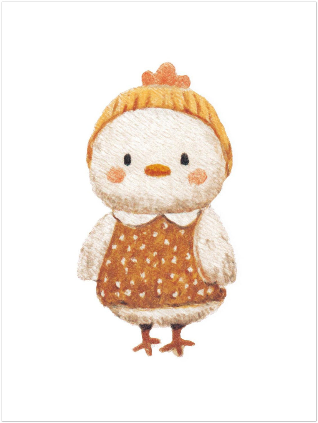 Babyhuhn im Pullover Kinderzimmer – Wandkunst