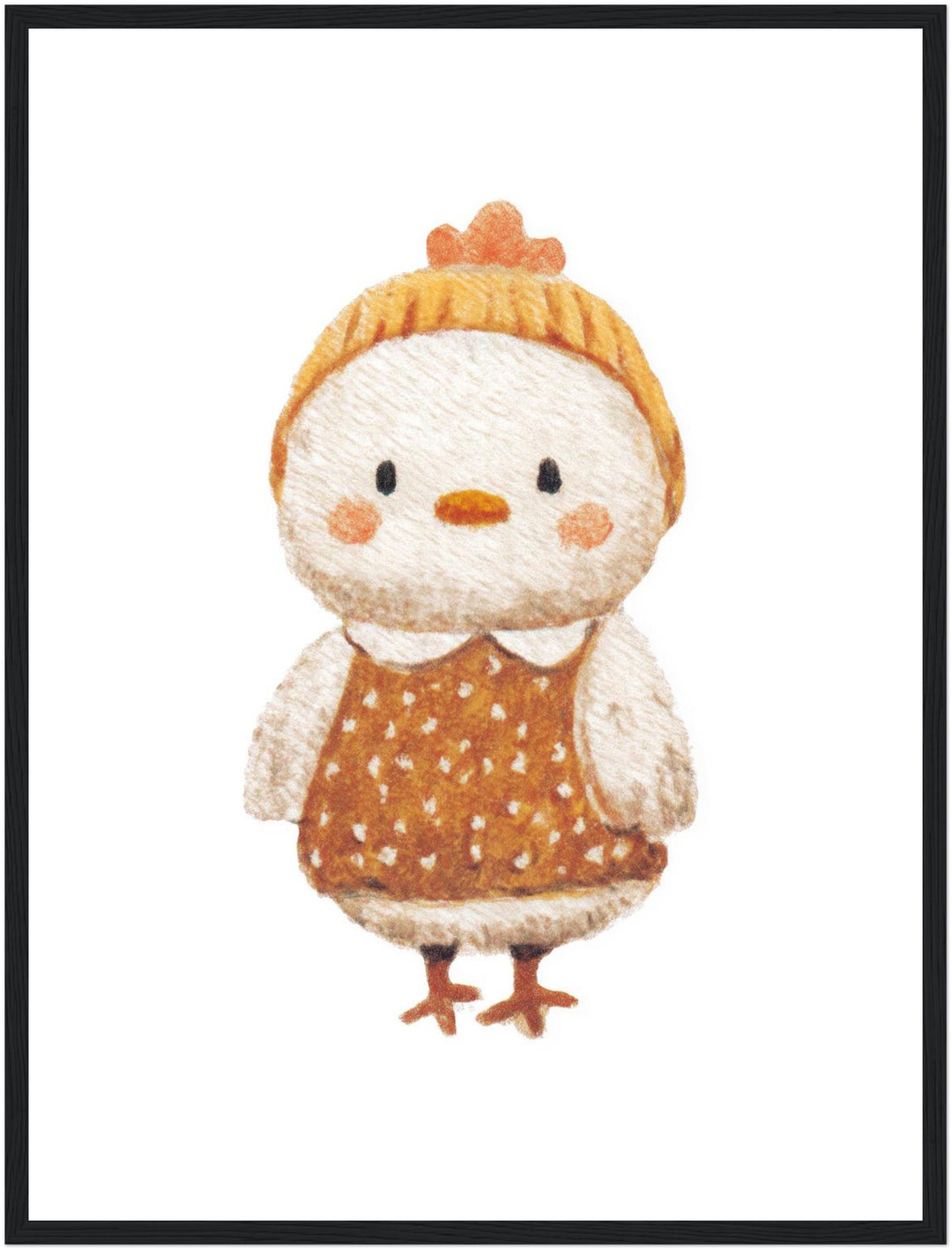 Babyhuhn im Pullover Poster Kinderzimmer – mattes Kunstdruck-Papier – Ansicht 5