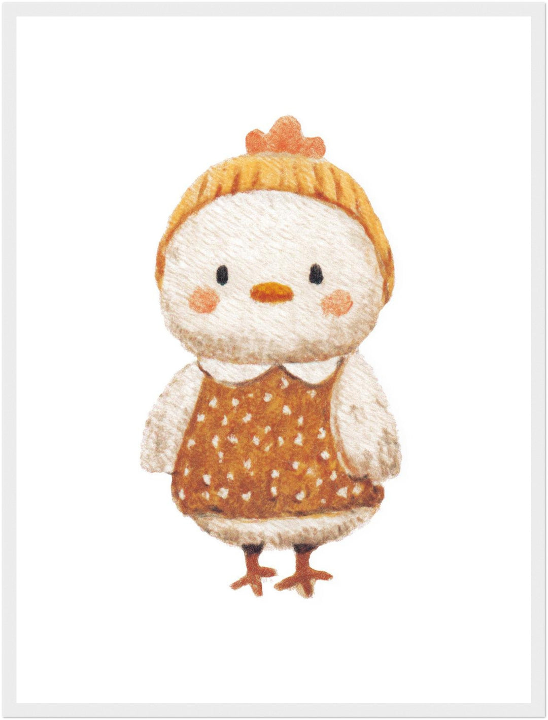 Babyhuhn im Pullover Poster Kinderzimmer – mattes Kunstdruck-Papier – Ansicht 6