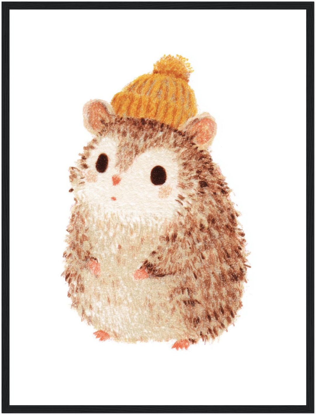 Babyigel mit Mütze Poster Kinderzimmer – mattes Kunstdruck-Papier – Ansicht 5