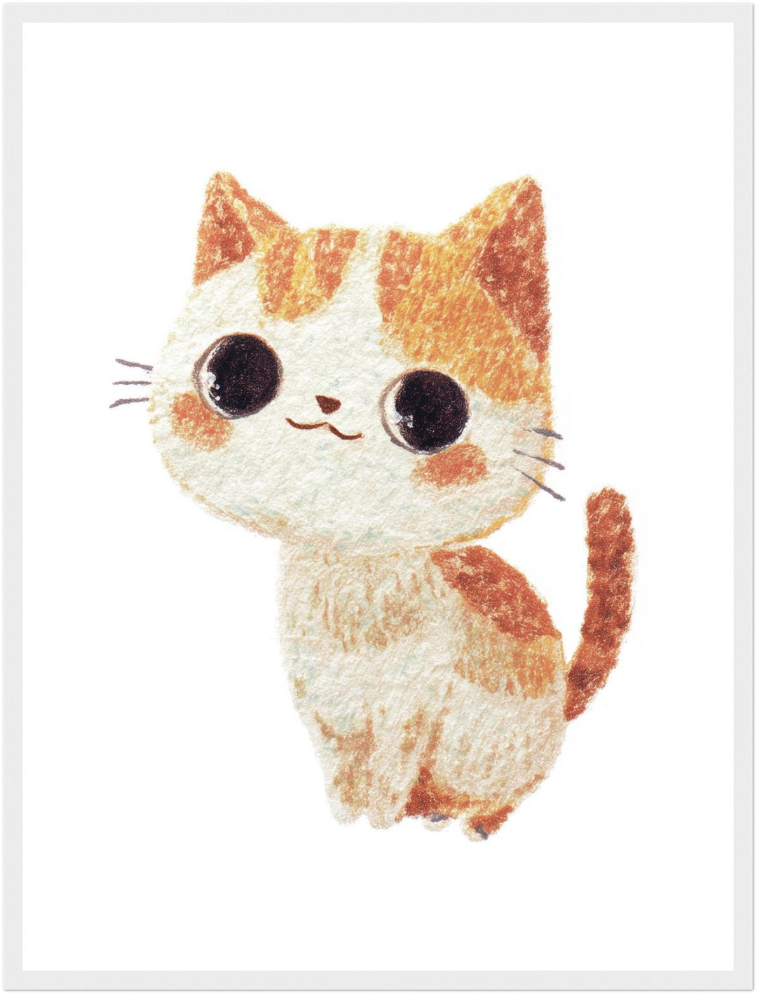 Babykatze mit großen Augen Poster Kinderzimmer – mattes Kunstdruck-Papier – Ansicht 6