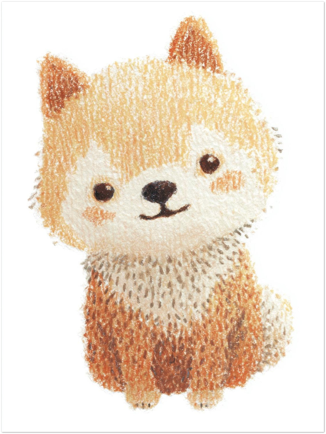 Babyshiba im Pullover Kinderzimmer – Wandkunst