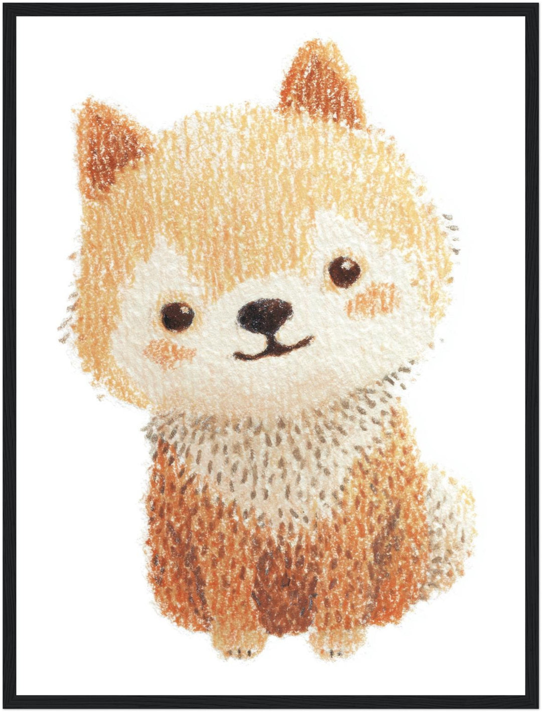 Babyshiba im Pullover Poster Kinderzimmer – mattes Kunstdruck-Papier – Ansicht 5