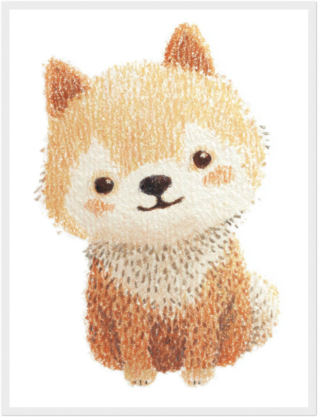 Babyshiba im Pullover Poster Kinderzimmer – mattes Kunstdruck-Papier – Ansicht 6