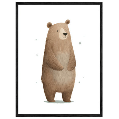 Freundlicher Bär stehend Leinwandbild