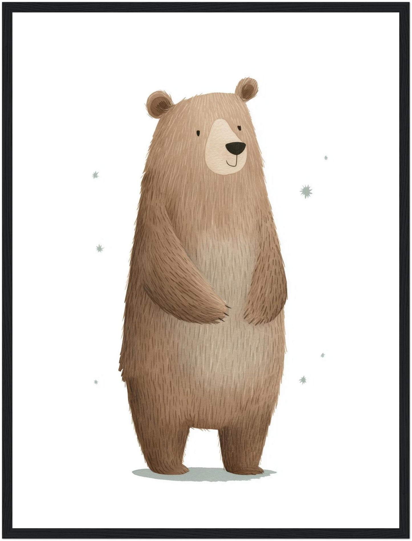 Freundlicher Bär stehend Poster