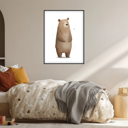 Freundlicher Bär stehend Poster