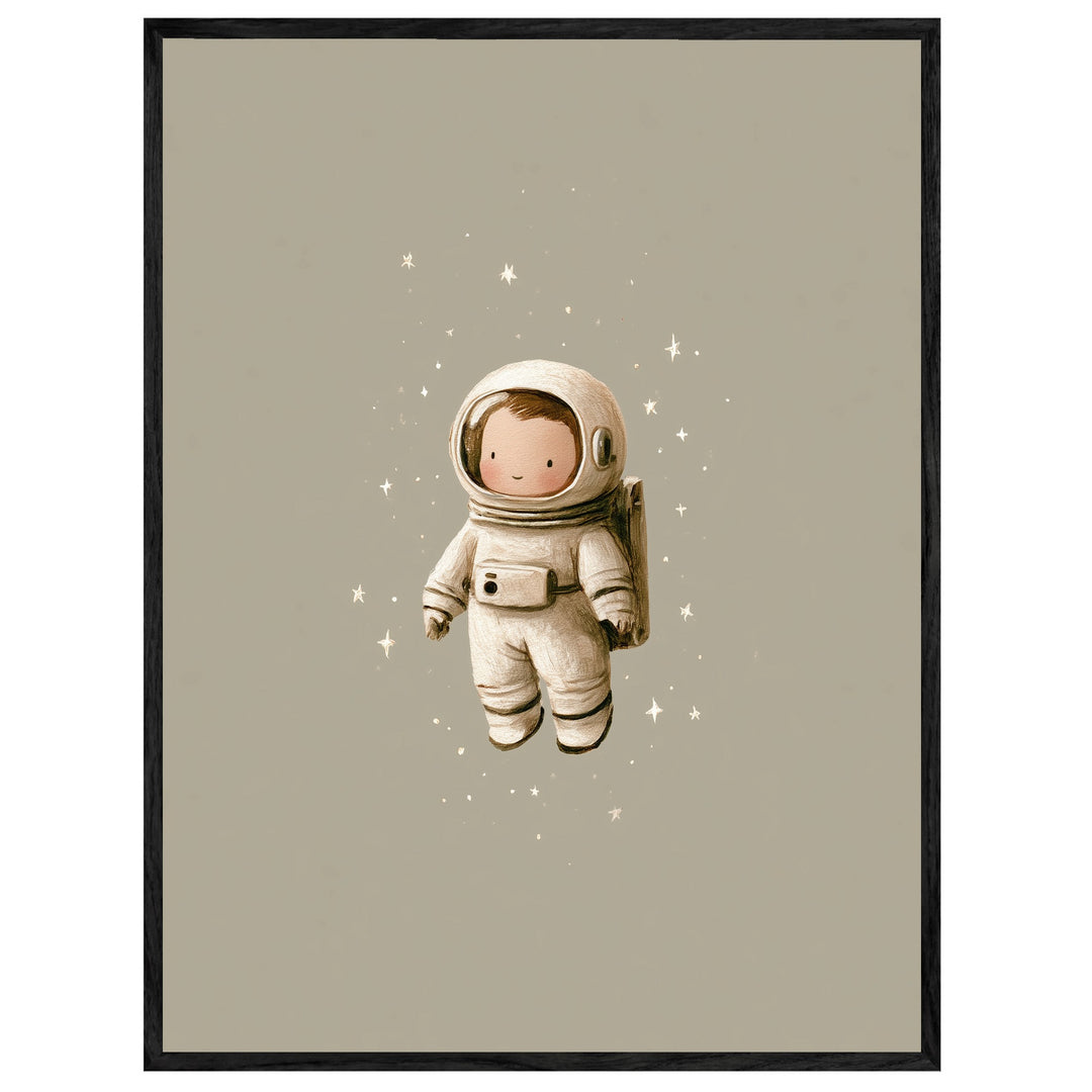 Kleiner Astronaut im Weltall Leinwand
