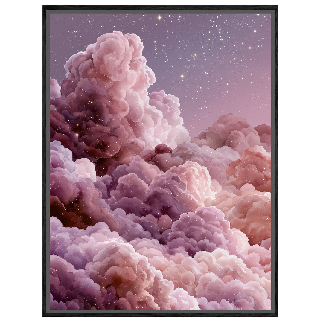 Magische Wolken im Sternenlicht Leinwandbild – Leinwandbild