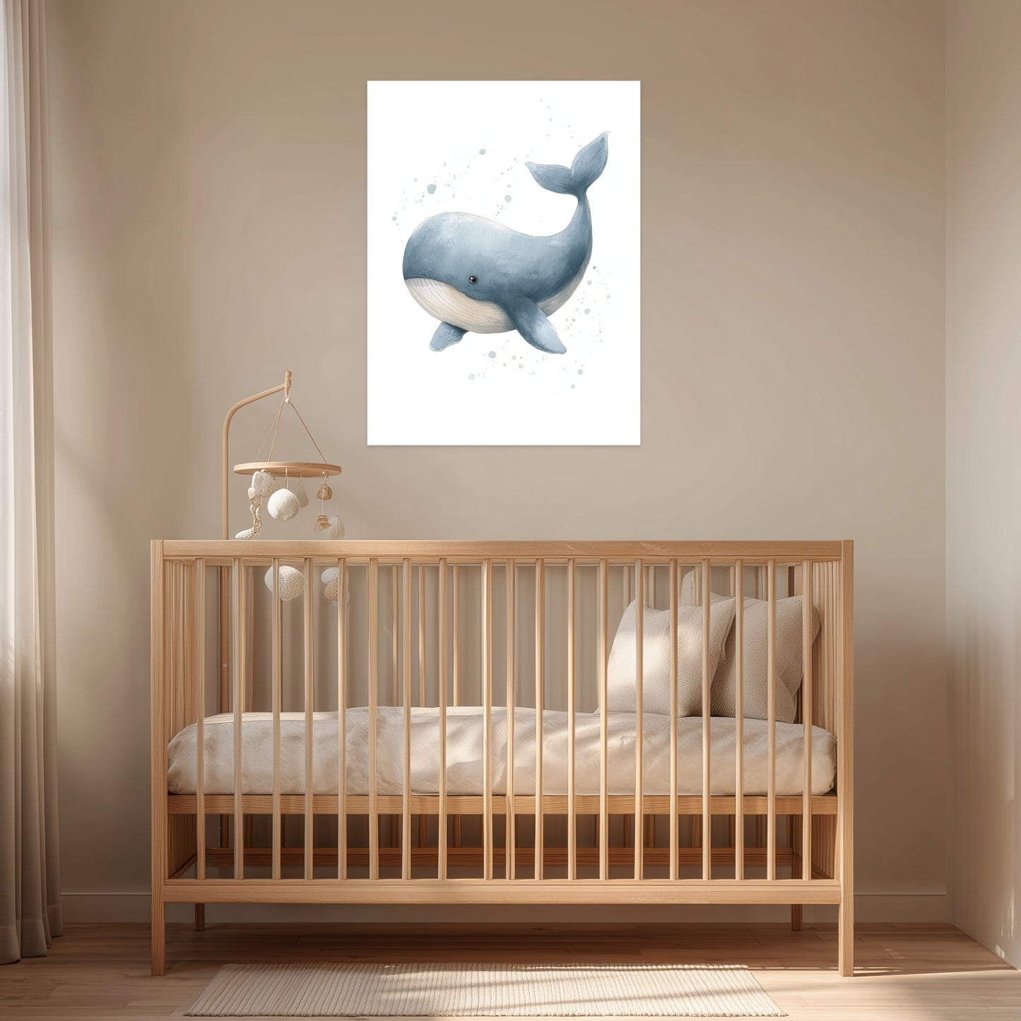 Sanfter Aquarellwal Poster