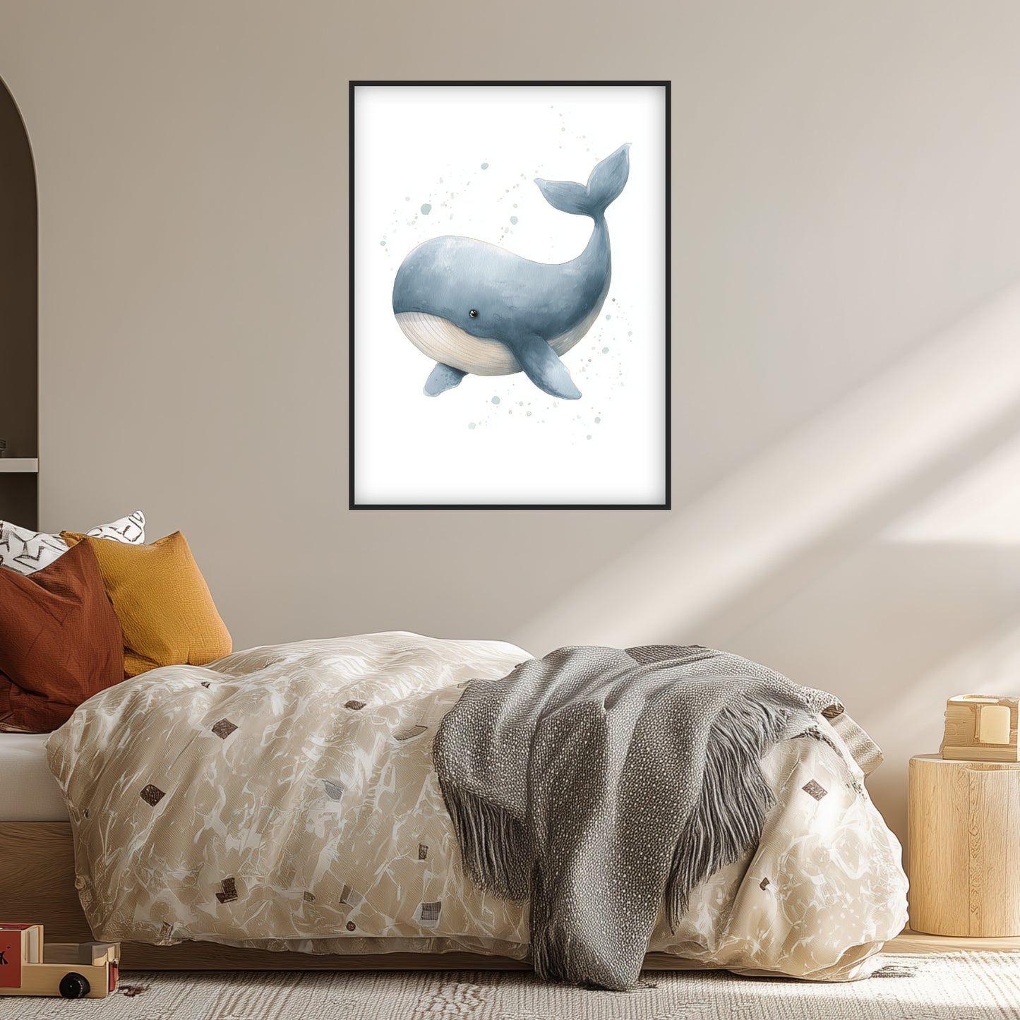 Sanfter Aquarellwal Poster