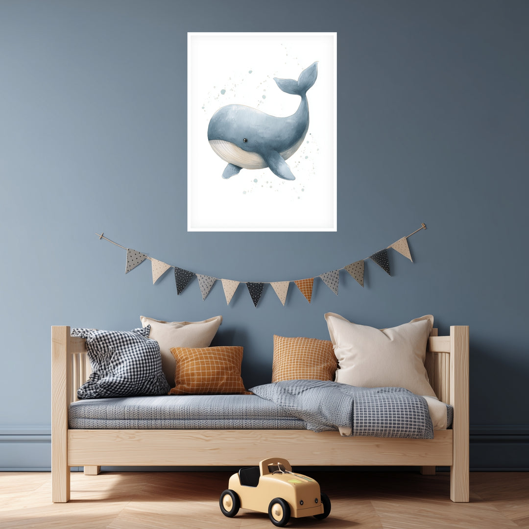 Sanfter Aquarellwal Poster abstrakt – mattes Kunstdruck-Papier – Ansicht 7