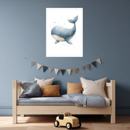 Sanfter Aquarellwal Poster