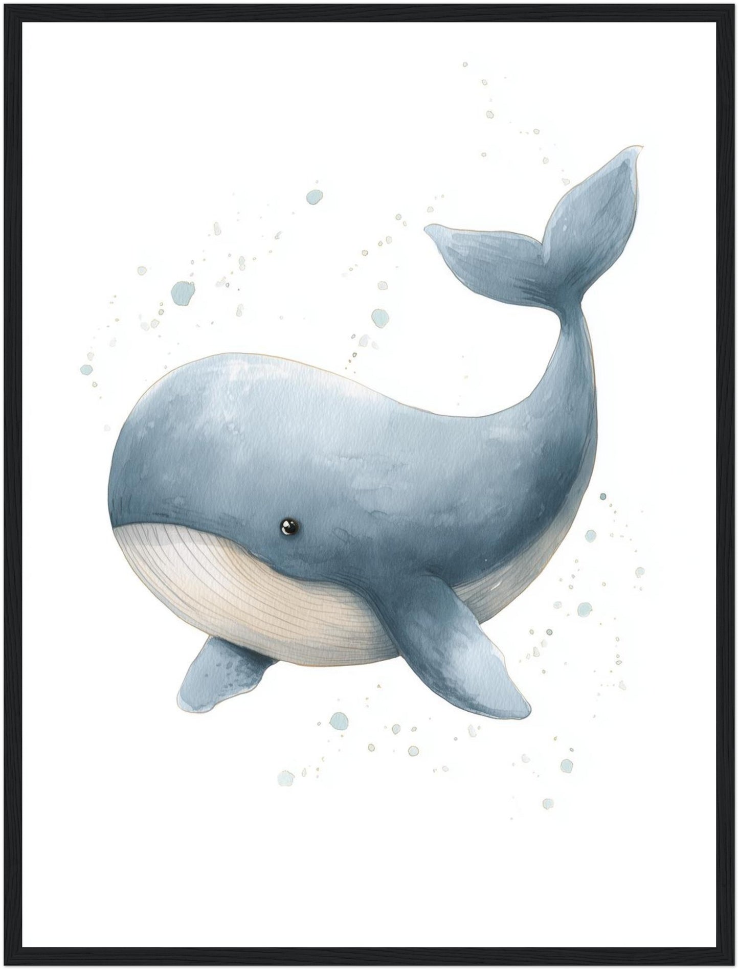 Sanfter Aquarellwal Poster