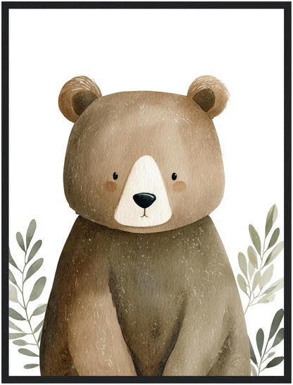 Sanfter Bär Aquarell Poster