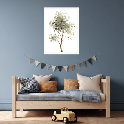 Sanfter Eukalyptusbaum Aquarell Poster