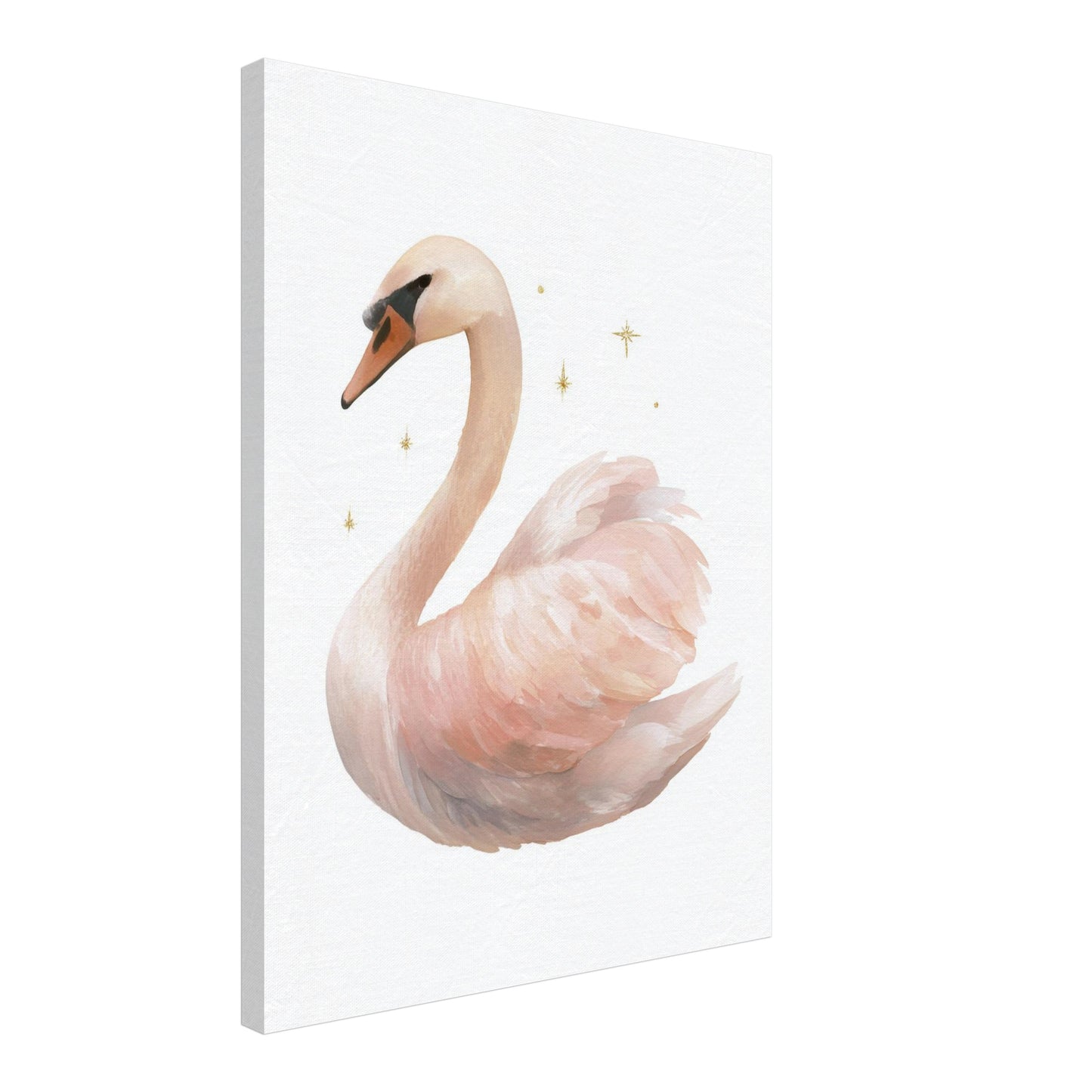 Sanfter Schwan Aquarell Leinwandbild