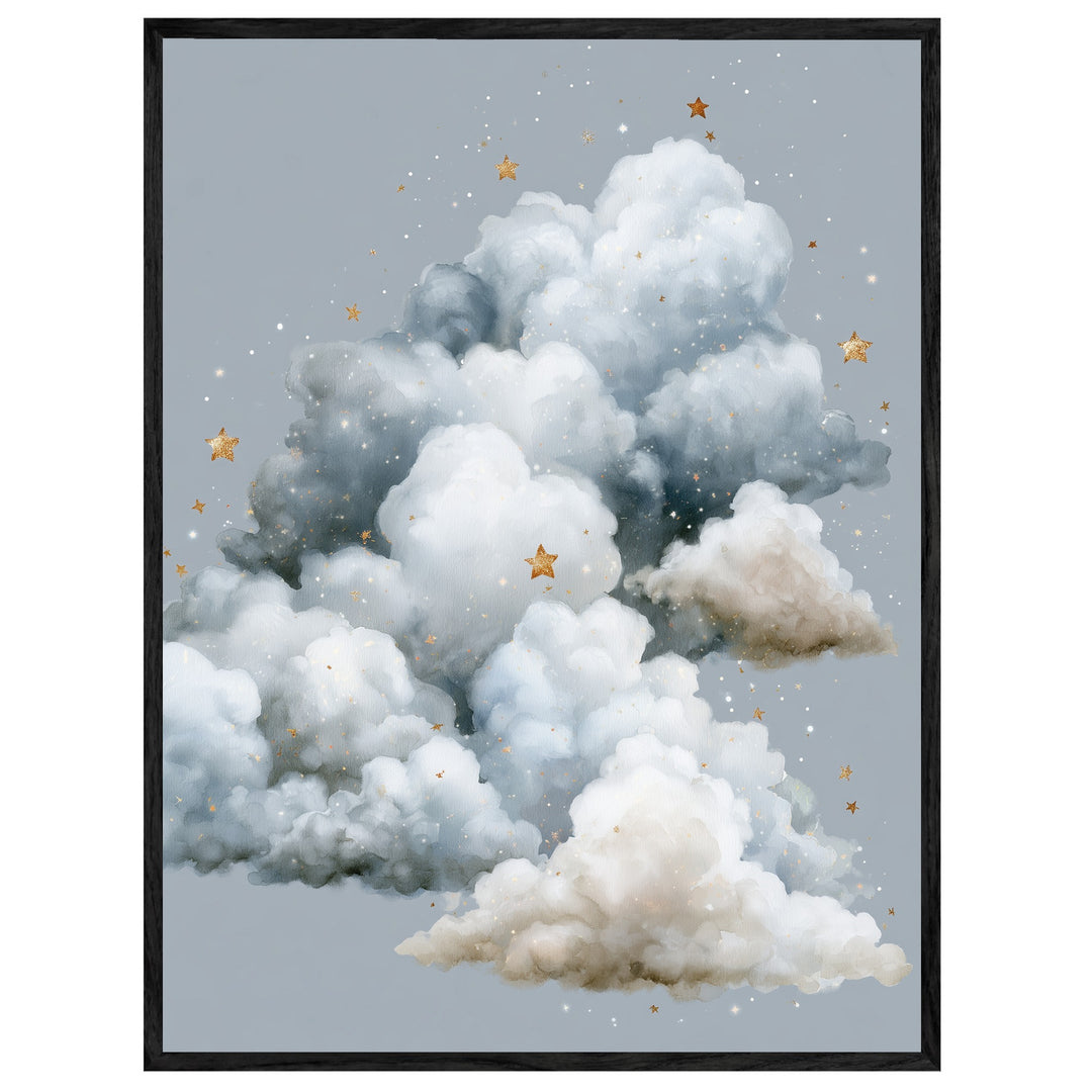 Große Wolke mit Sternen Leinwand