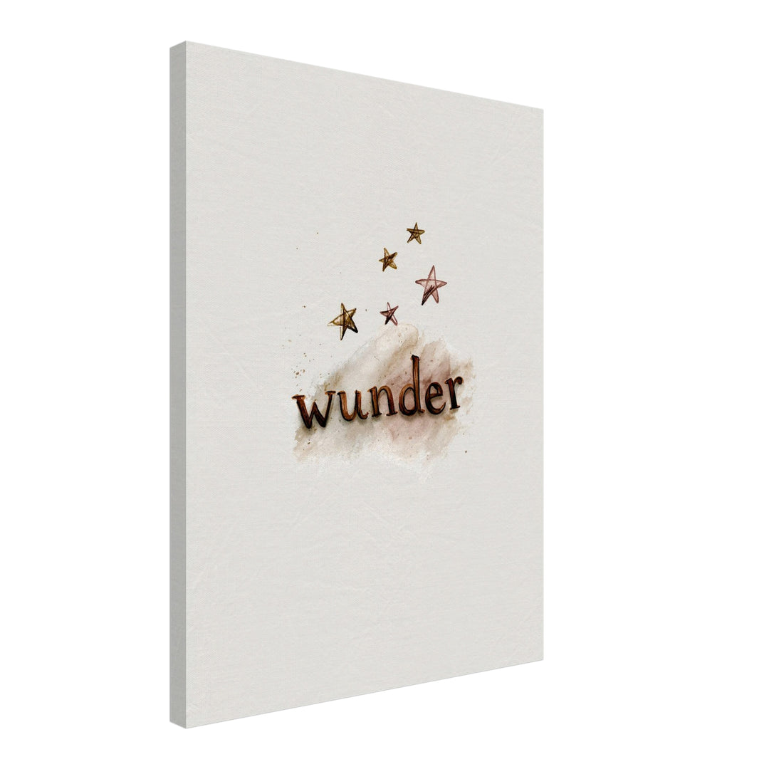 Wunder mit Sternen Leinwandbild – Schräge Ansicht – Produktfoto