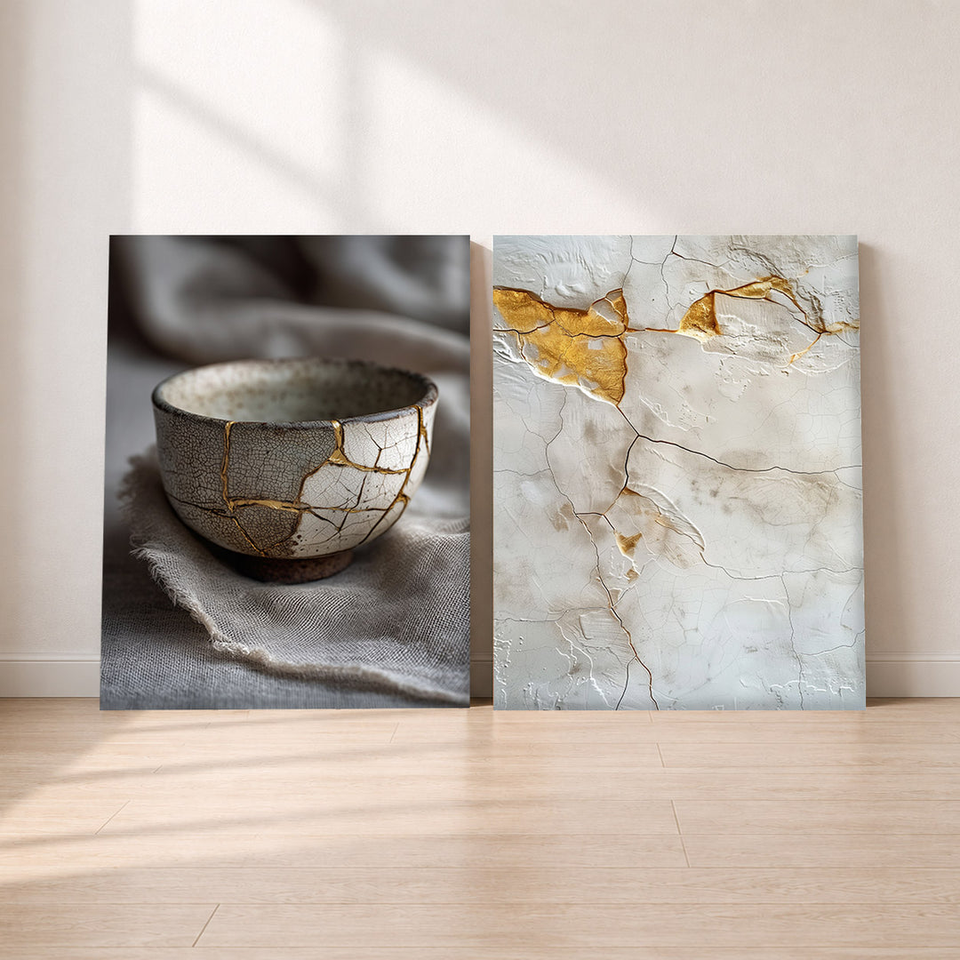 Set-Ansicht: Kintsugi Set – Gold & Keramik