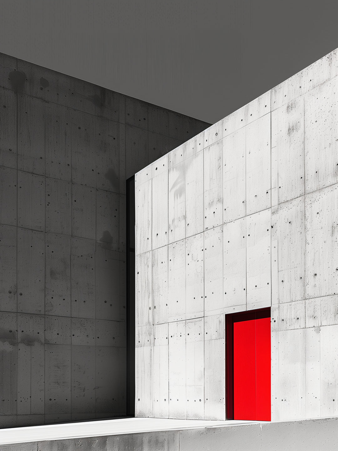 Kontrast der Moderne schwarz weiß – Wandkunst