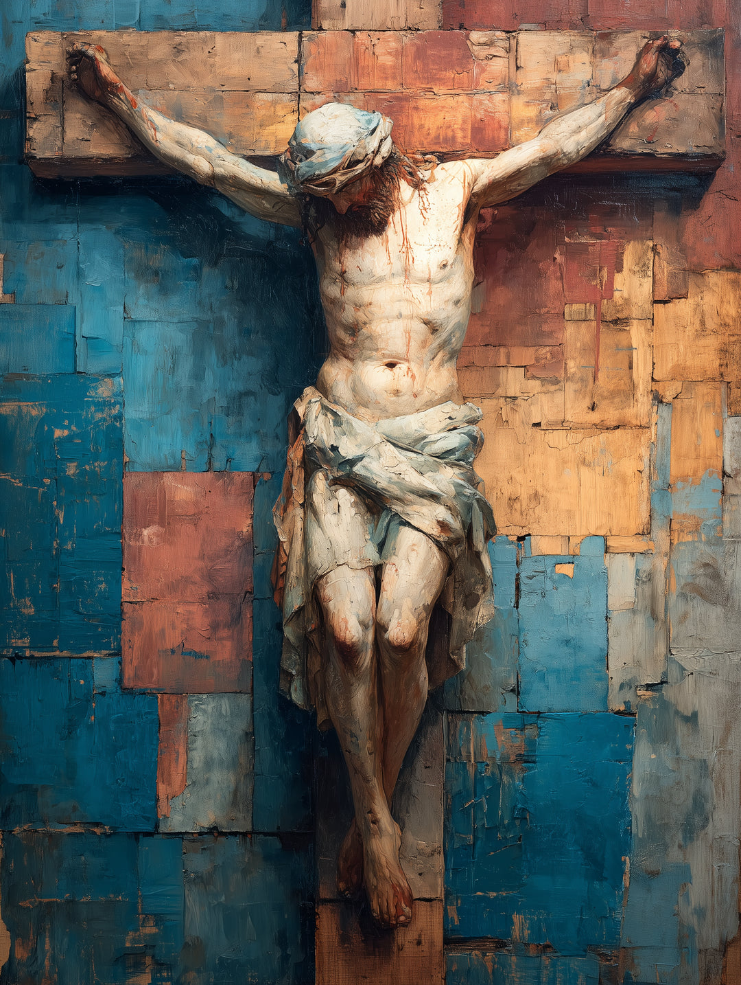 Kreuzigung Jesu spirituell – Wandkunst